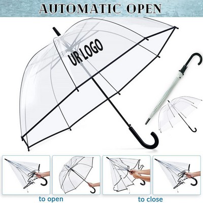 Clear Bubble Umbrella Auto Open