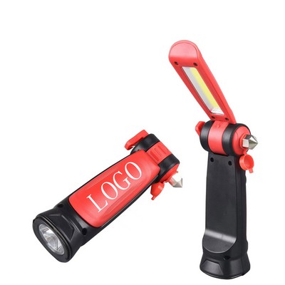 Rechargeable Magnetic Work Light with Window breaker