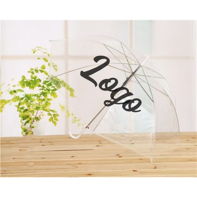 Transparent Long Handled Umbrella