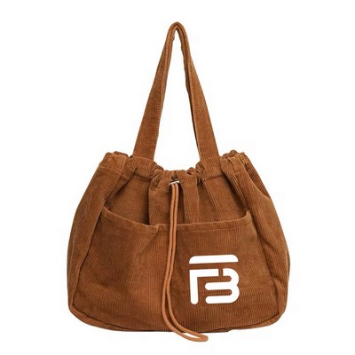 Soft Corduroy Tote Bag