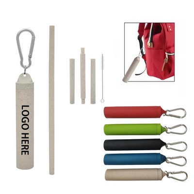 Wheat Straw Holder Set with Carabiner