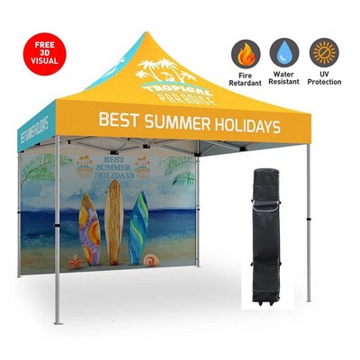 10'x10' Pop Up Tent with Full Color Custom Graphics