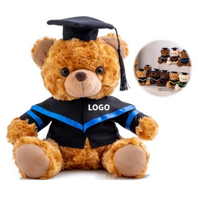 10" Graduation Plush Teddy Bear Stuffed Animal