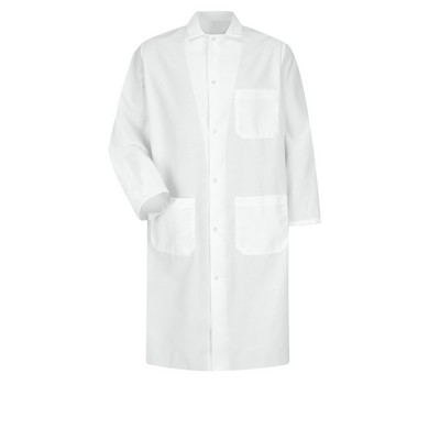 Red Kap Food Processing - Unisex Gripper-Front Spun Polyester Butcher Coat