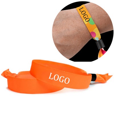 Custom Wide Woven Fabric Wristband