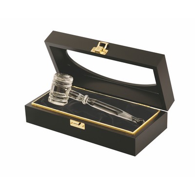 BECRYS - Crystal Executive Gavel w/ Presentation Case