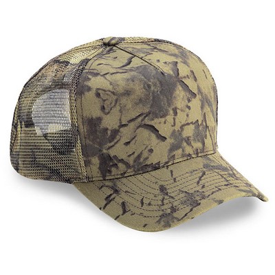 5 Panel Pro Look Cotton Twill Camouflage W / 3" Structured Crown