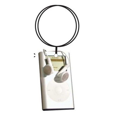 Mp3 Player Executive Keychain w/Mirrored Back (8 Square Inch)