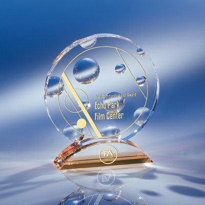 Full Success Crystal Award with Amber Base