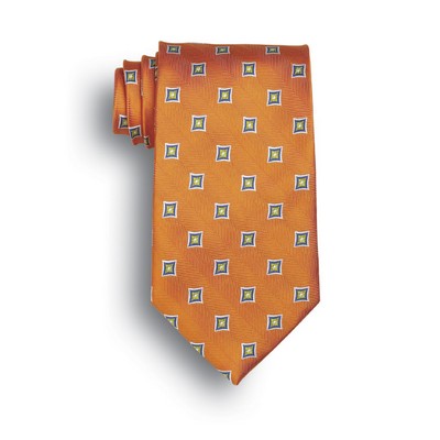 Orange Vasari Polyester Tie