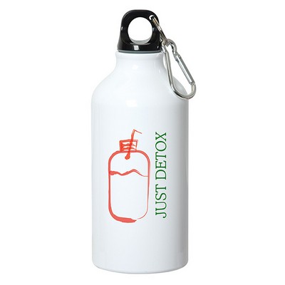 500 Ml (17 Fl. Oz.) Aluminum Water Bottle/Carabiner