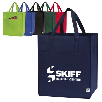 Recyclable Shopping Tote Bag (13"x15"x10")