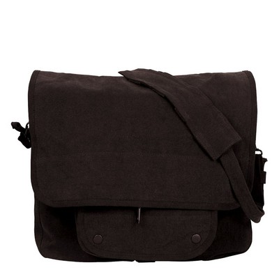 Black Vintage Paratrooper Shoulder Bag