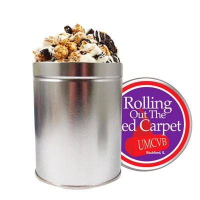 Gourmet Popcorn Tin (Quart) - Cookies & Cream Popcorn