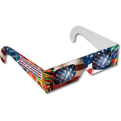 Fireworks Glasses - American Flag #2 - Stock Imprint