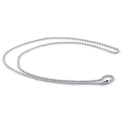 24" Dog Tag Aluminum Ball Chain Necklace