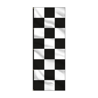 8' x 3' Checkered Race Style Vertical Flags