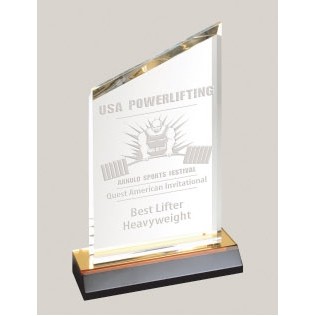 8" Beveled Peak Acrylic Award