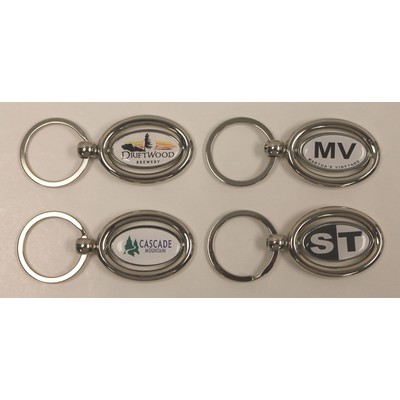 Small 2-Sided Oval Key Tag