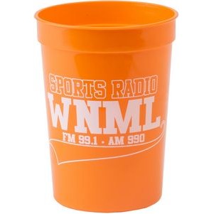 12 Oz. Smooth Plastic Stadium Cup