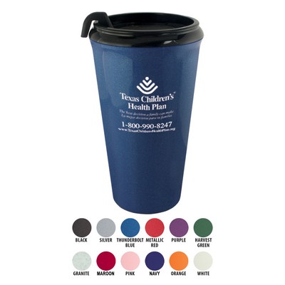 16 Oz. Infinity Tumbler Mug w/Spill-Resistant Lid