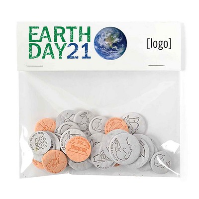 Earth Day Seed Coin Cello Pack