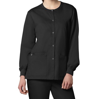 WonderWink Unisex WonderWork Snap Front Scrub Jacket