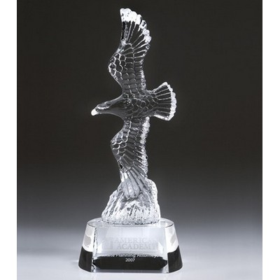 Rising Crystal Eagle Award 12"H