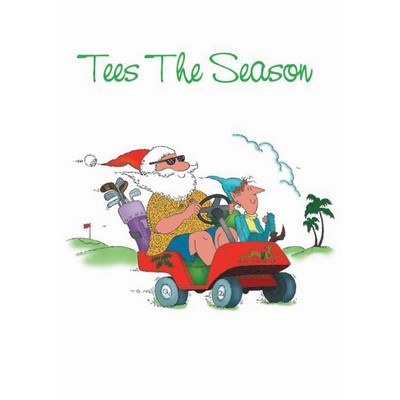 Tees the Season Golf Greeting Card