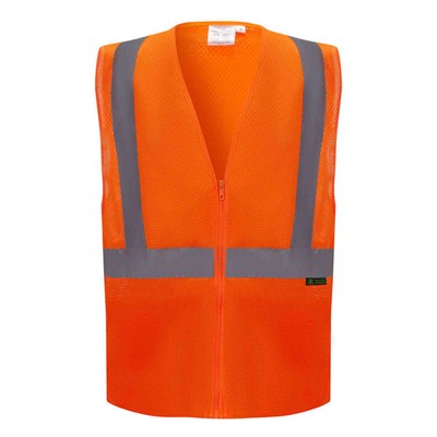 3C Products Safety Neon Orange Vest ANSI Class 2