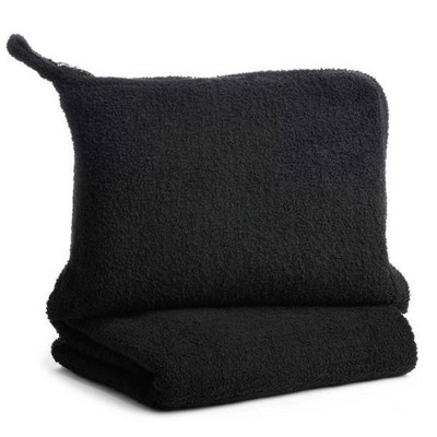 Travel Blanket - Solid - Chenilla Fine™ - Black - 32*48