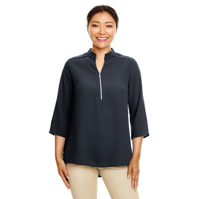 Devon and Jones Ladies' Perfect Fit™ Three-Quarter Sleeve Crepe Tunic