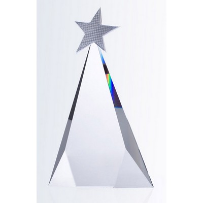 Metal Star Tri-Triangle Award, 10-1/4"H