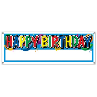 Happy Birthday "Blank" Sign Banner