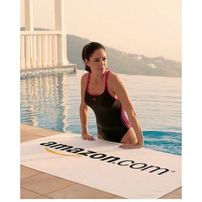 Turkish Signature™ Midweight White Beach Towel