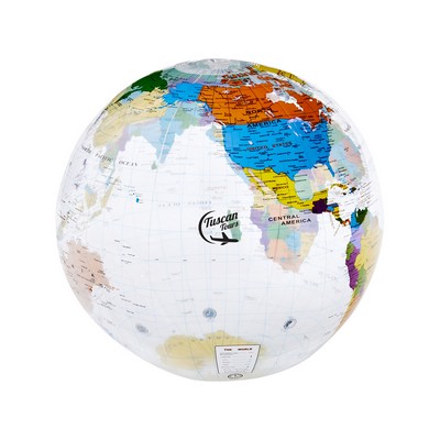 16" World Globe Beach Ball