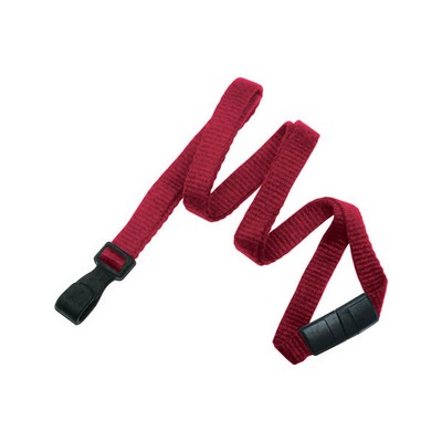 3/8" Bamboo Blank Breakaway Lanyard (Red)