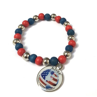 Patriotic Bead Bracelet