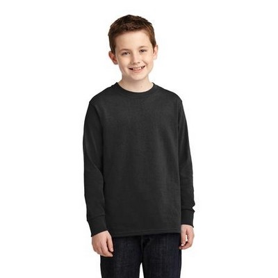 Port & Company® Youth Long Sleeve Core Cotton T-Shirt