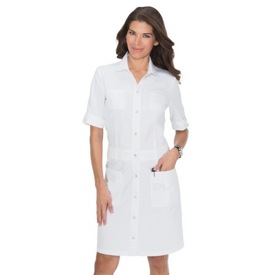 koi - Essentials - Women's 4-Pocket Button-Front Alexandra Dress