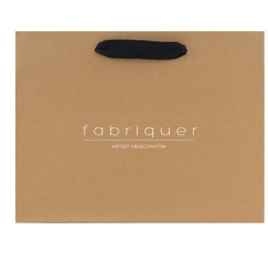 Ribbon Handle Natural Kraft Eurotote Bag (13"x5"x10")