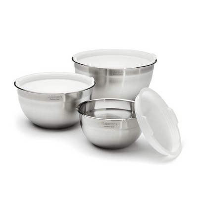 Cuisinart S/S Mixing Bowls w/Lids (Set of 3)