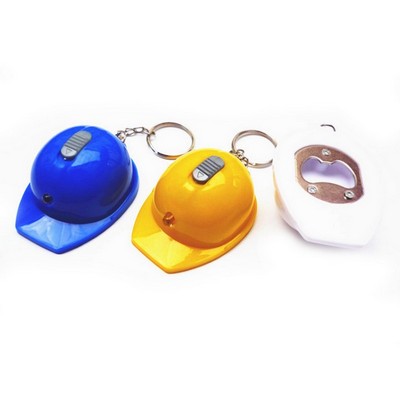 Hard Hat Helmet LED Key Chain