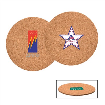 Round Cork Beverage Coaster