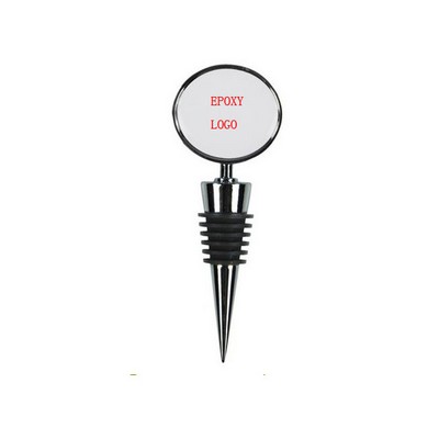 Expoxy Dome Metal Wine Stopper