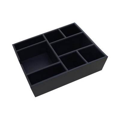 Classic Leather Black Condiment Tray