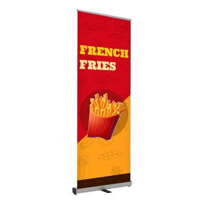 French Fries Pre Printed Roll Fx Banner 24" x 80" - Yellow & Red