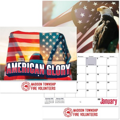 American Glory Stapled Wall Calendar