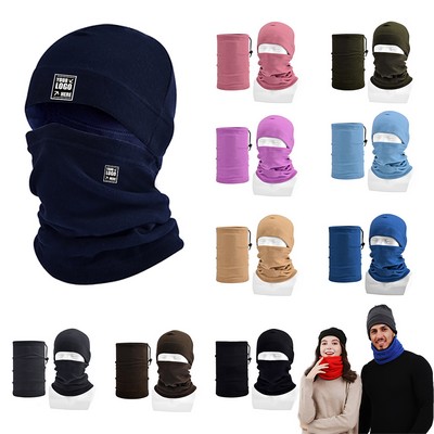 Polar Fleece Beanie With Neck Gaiter