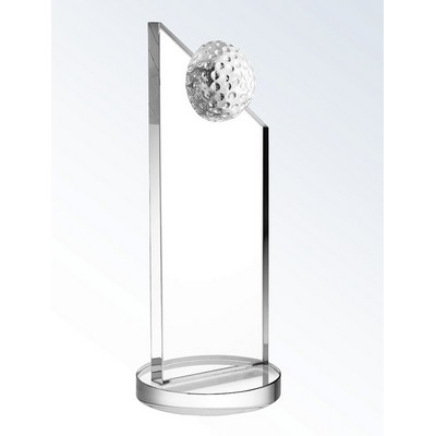 Crystal Apex Golf Award, Medium (8-3/8"H)